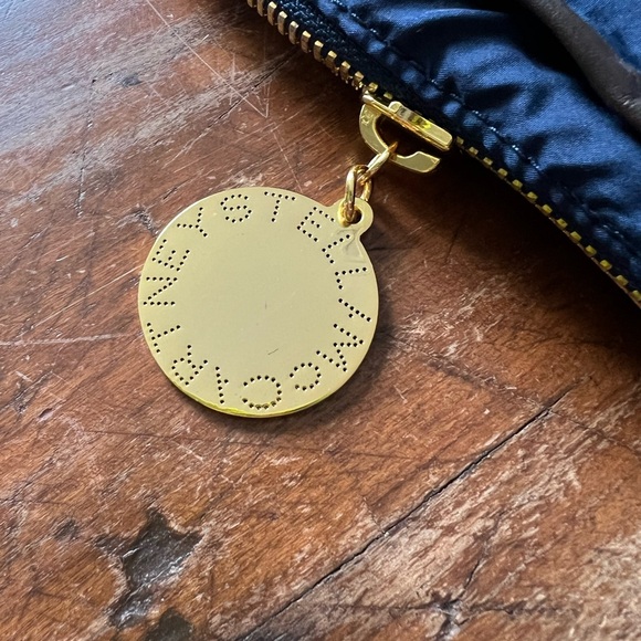 Stella McCartney Gold and Blue Travel Garment Bag with Leather Trim.  New!! - Picture 2 of 6